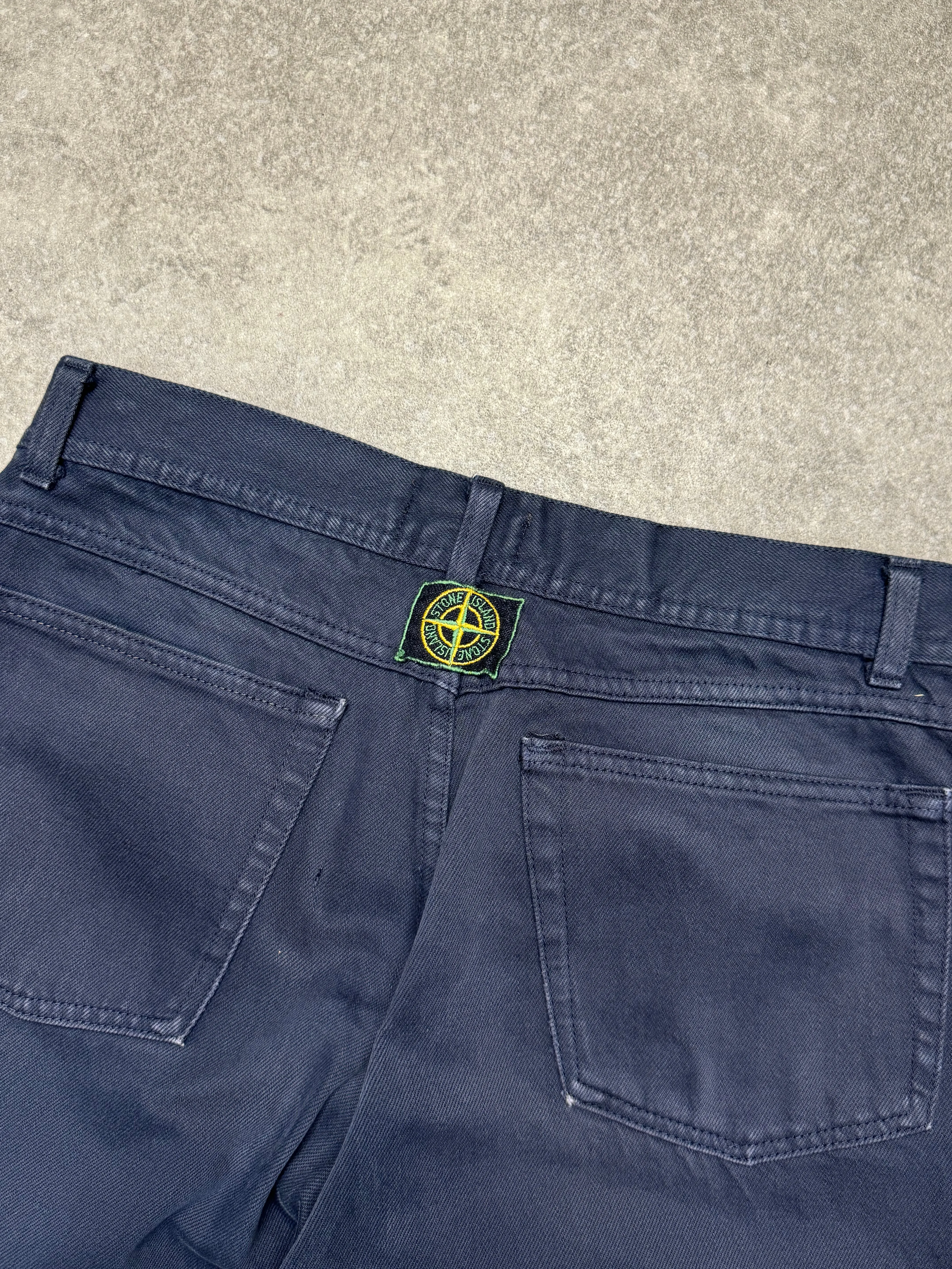 1986 Stone Island High-Waisted Straight Leg Jeans