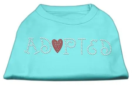 Adopted Rhinestone Shirt Aqua XL (16)