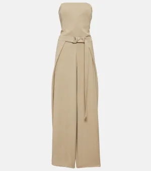 Ami Paris strapless jumpsuit, brown