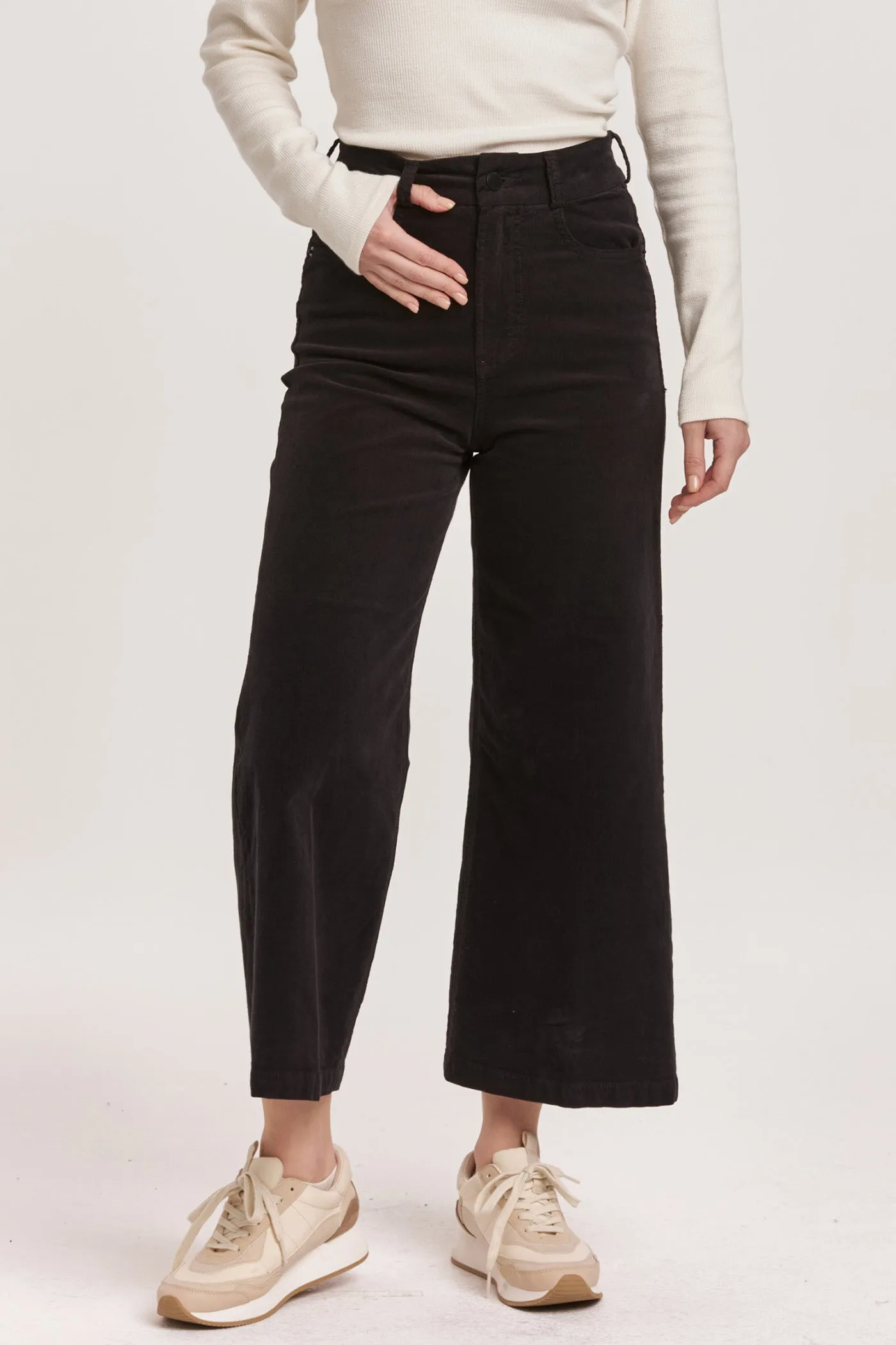 Audrey High Rise Cropped Wide Leg