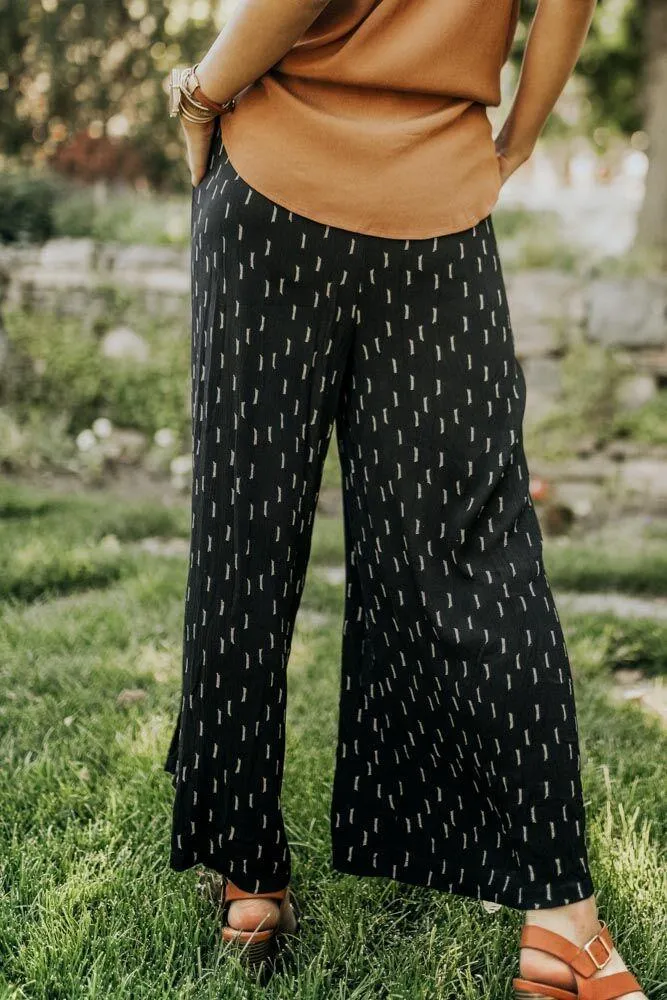 Bento Wide Leg Pants in Black