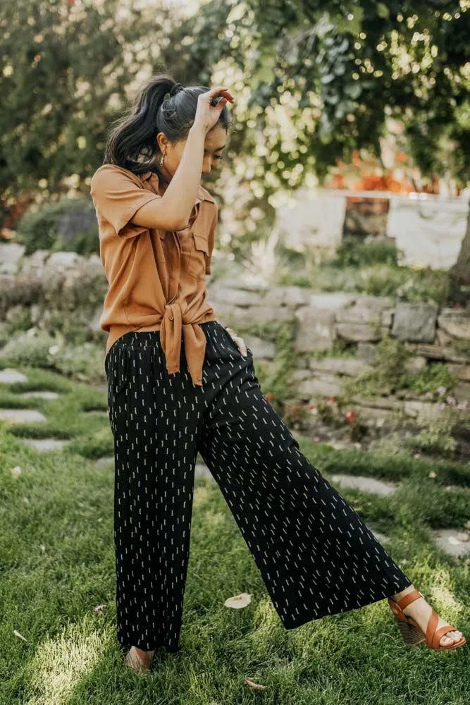 Bento Wide Leg Pants in Black