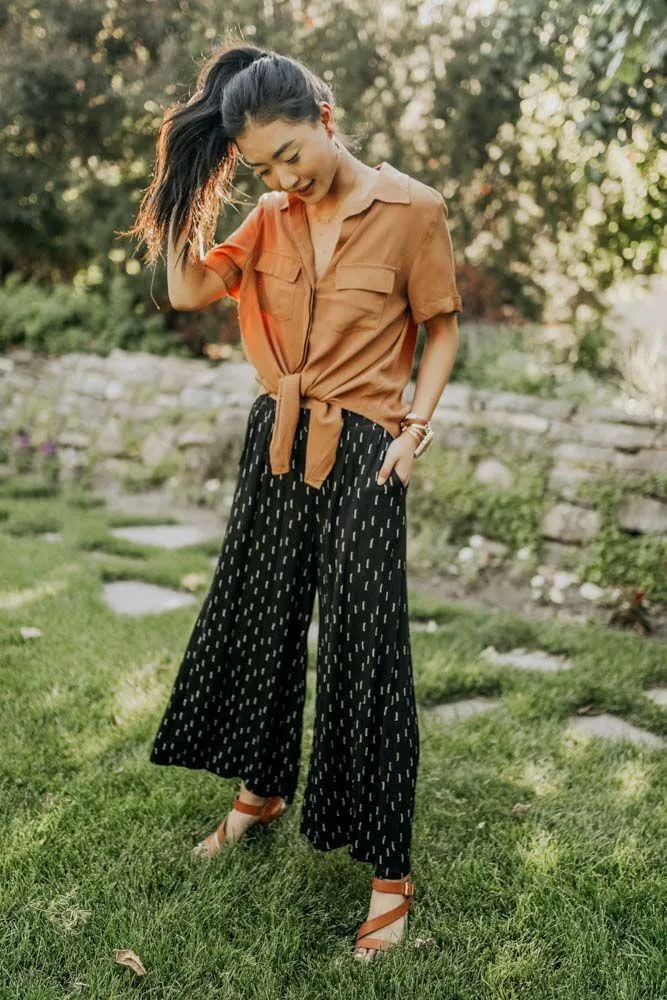 Bento Wide Leg Pants in Black