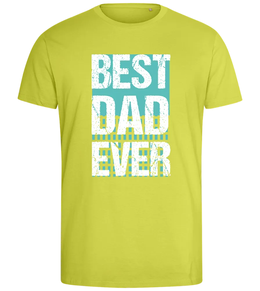 Best Dad Ever Grunge Design - Comfort men's fitted t-shirt