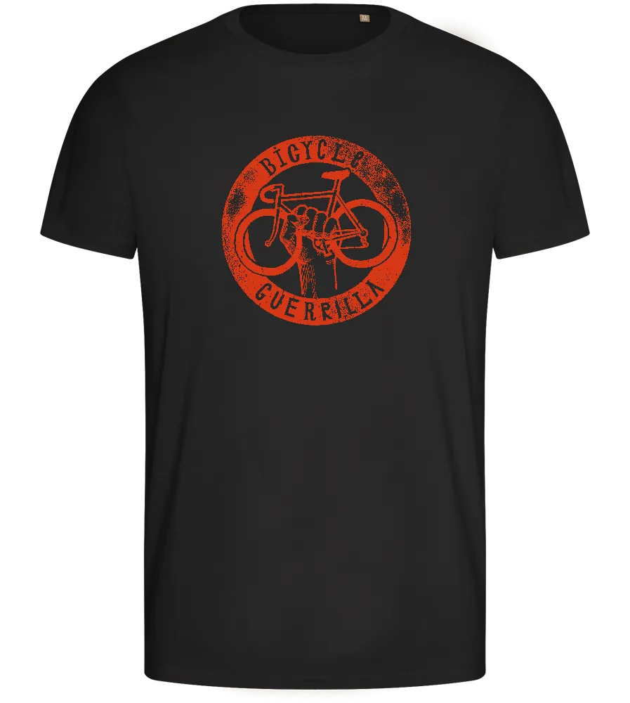 Bicycle Guerrilla Symbol Design - Basic men's fitted t-shirt