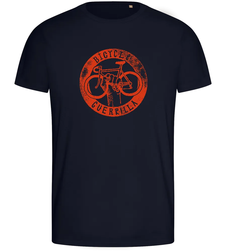 Bicycle Guerrilla Symbol Design - Basic men's fitted t-shirt