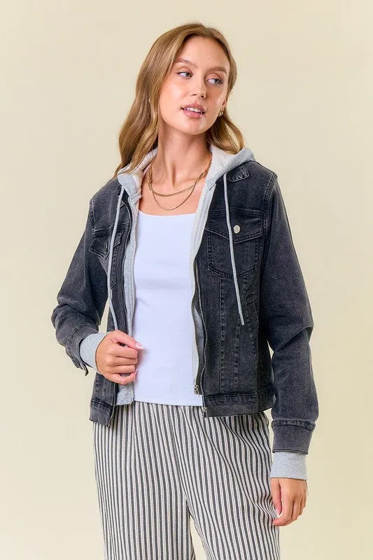 Bridget Hooded Denim Jacket