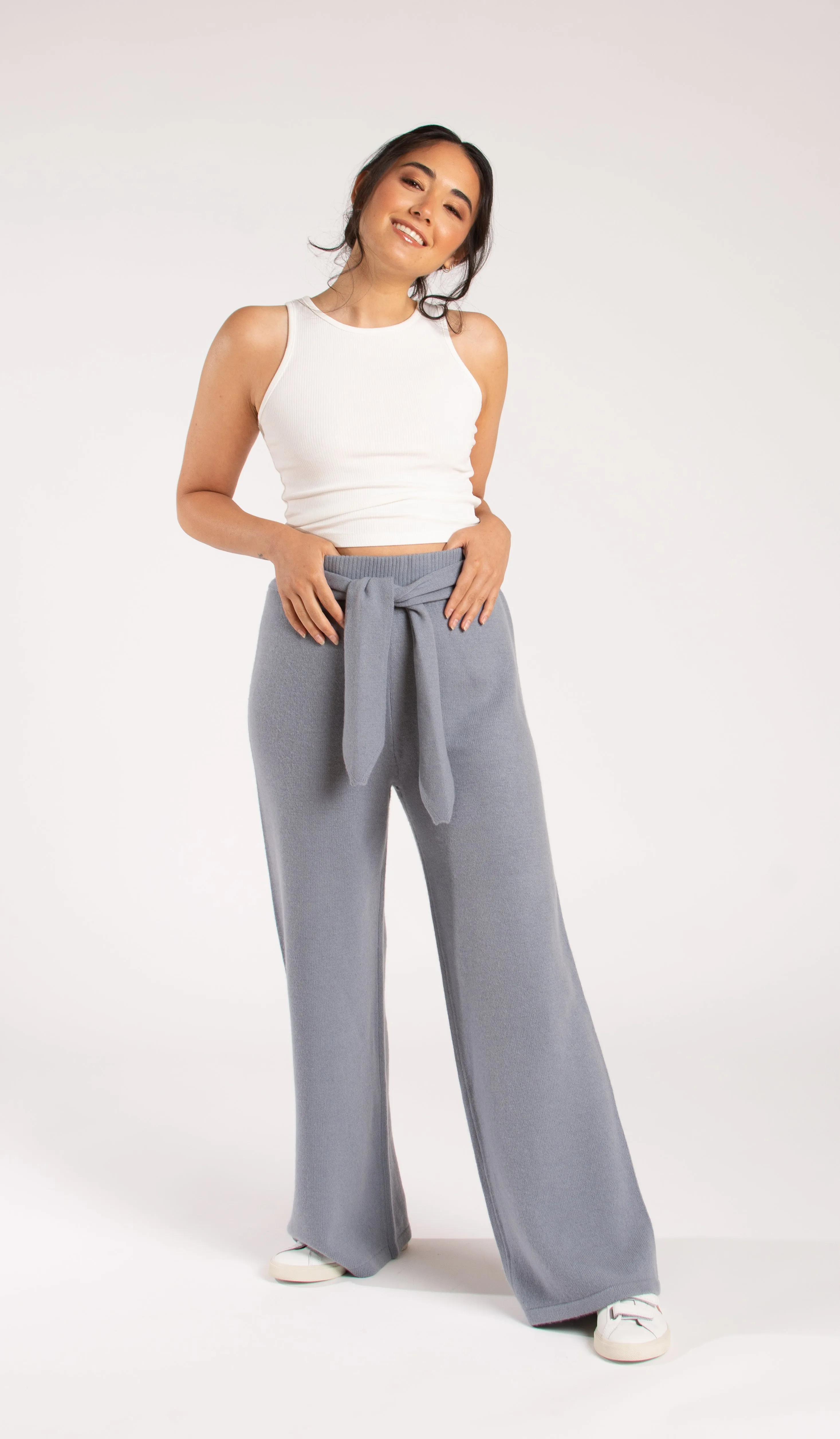 Cashmere Wrap Belt Pant