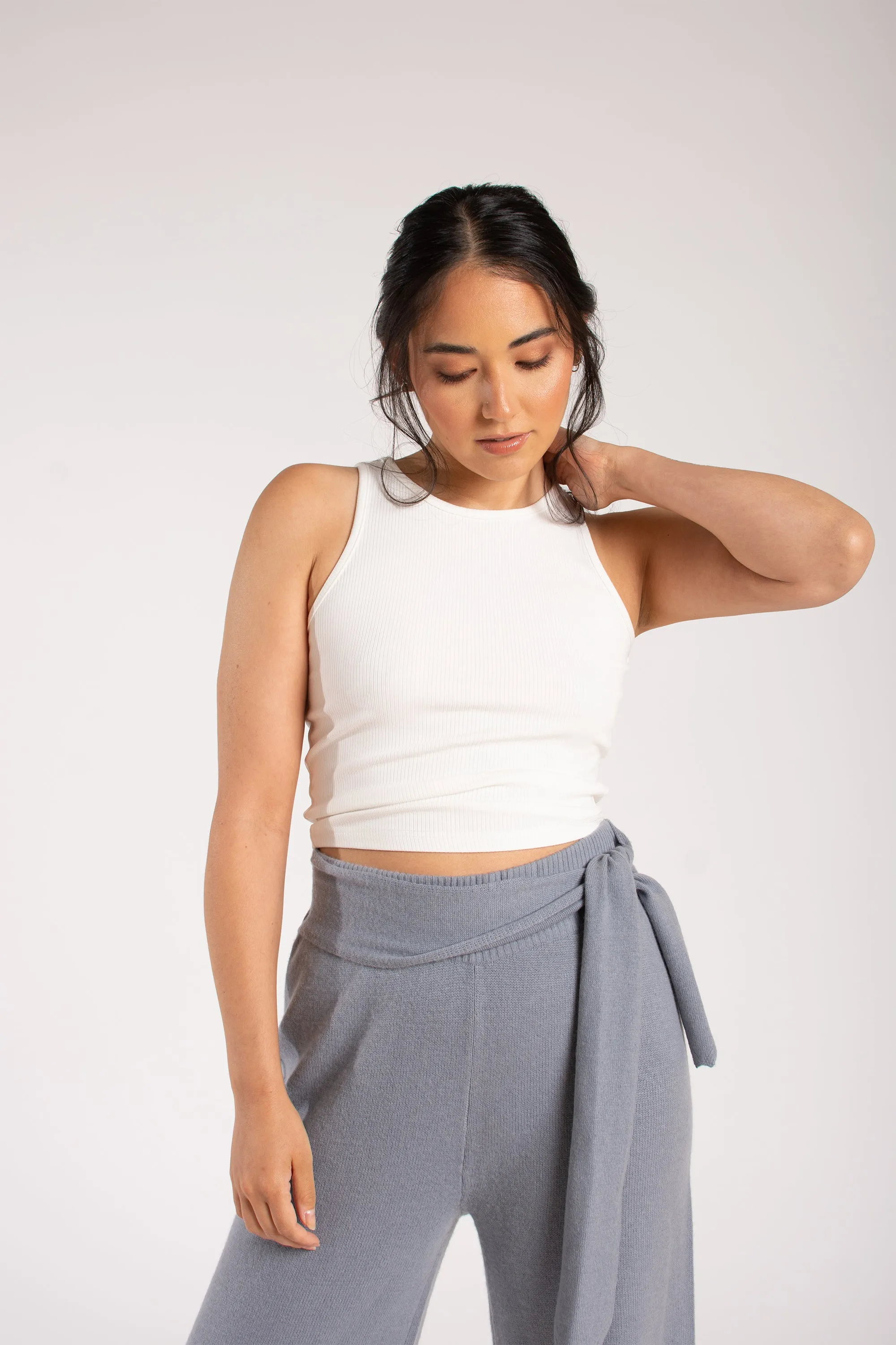 Cashmere Wrap Belt Pant