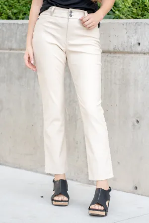 Charlotte High Rise Skinny Straight Pleater Pants