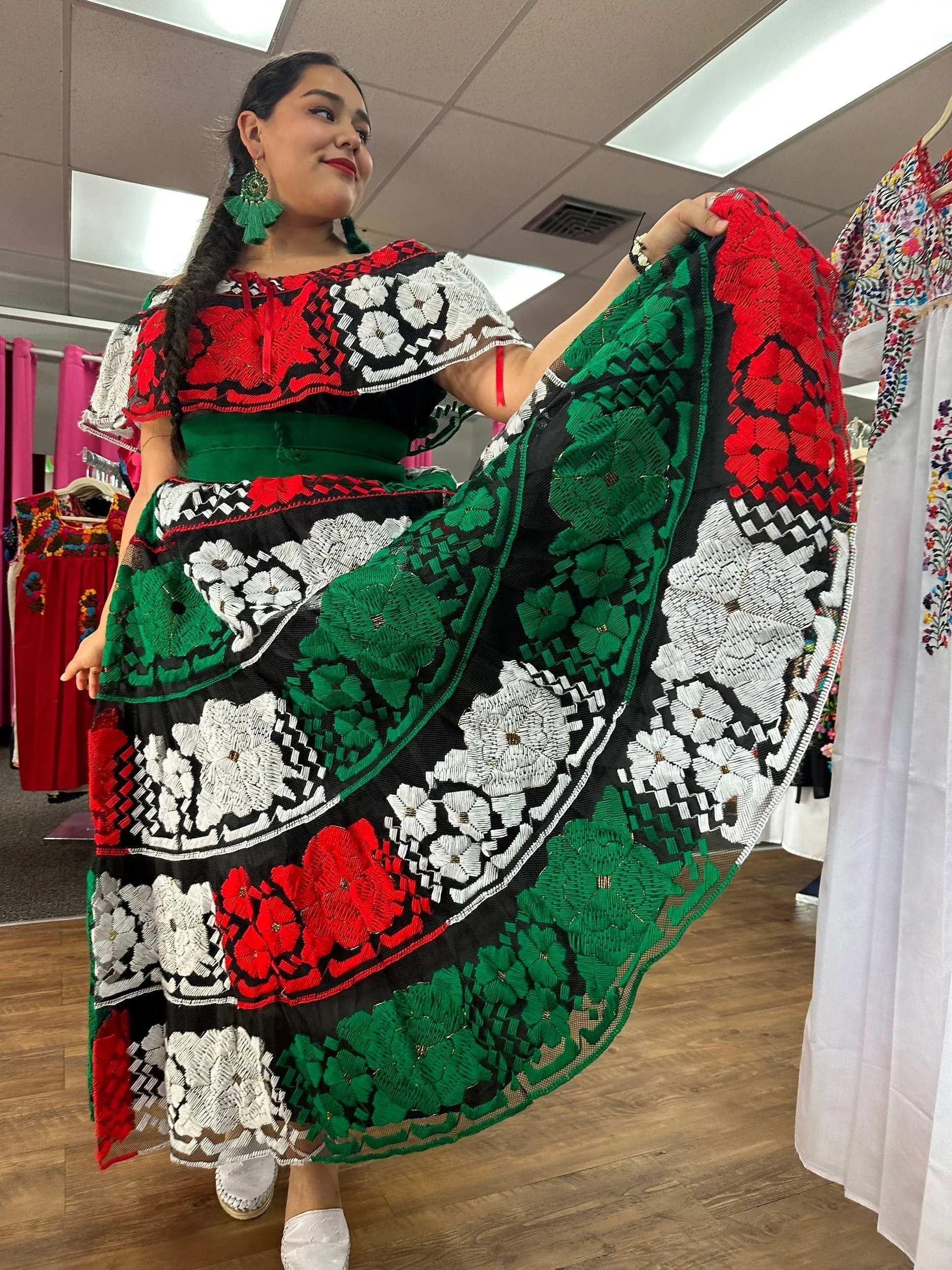 Chiapaneca Tricolor Dress