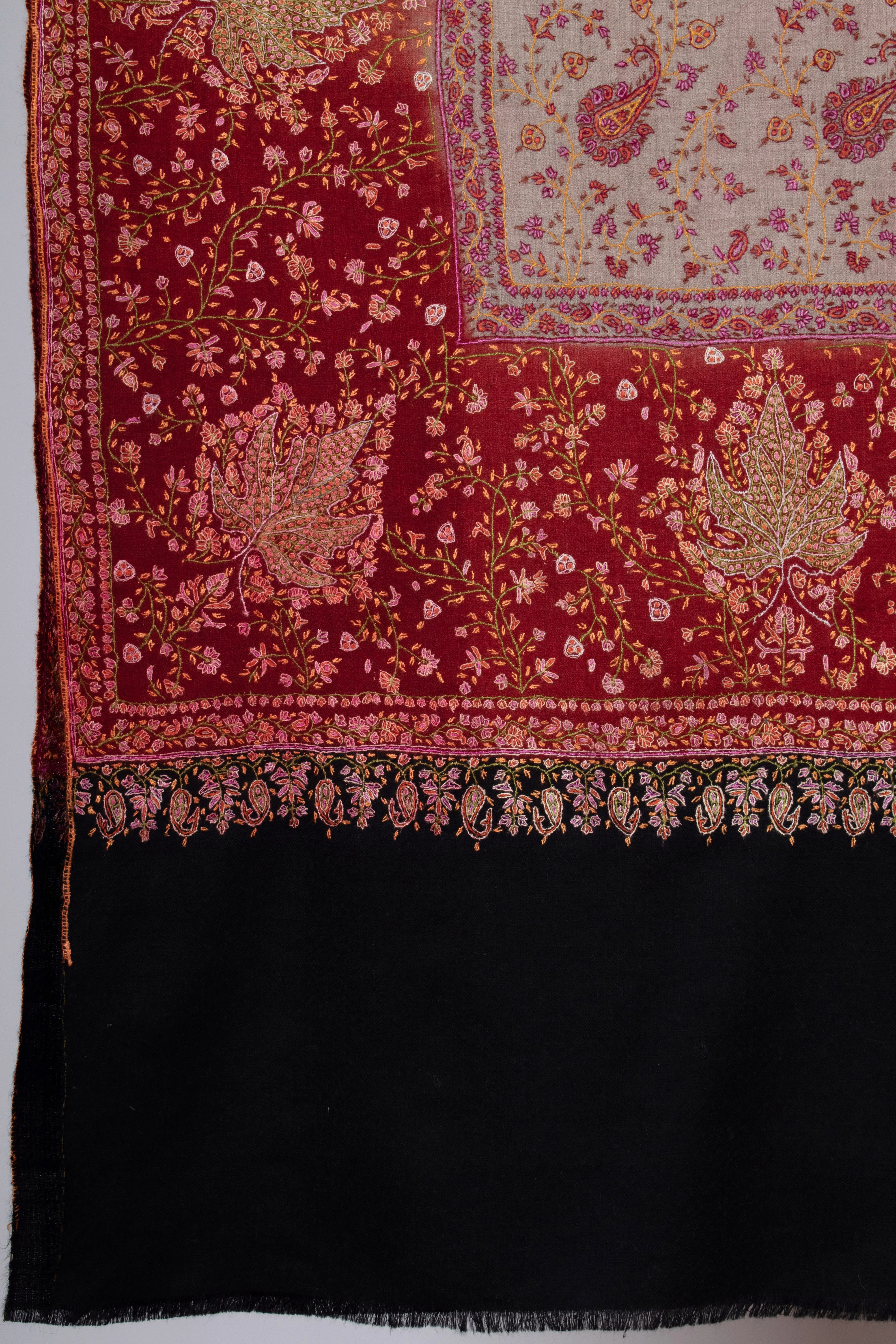 Chinar Jaali Bridal Wear Pashmina Shawl