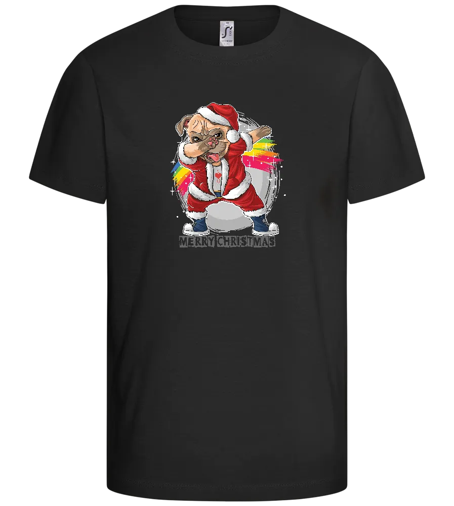 Christmas Pug Dab Design - Comfort kids fitted t-shirt