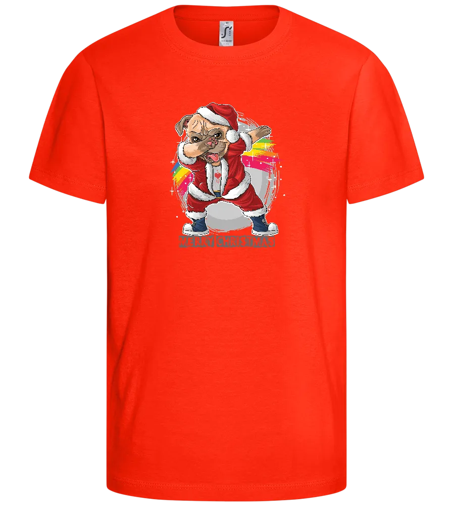 Christmas Pug Dab Design - Comfort kids fitted t-shirt