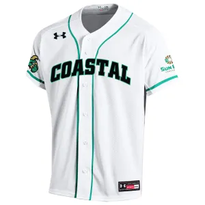 Coastal Carolina Chanticleers Under Armour White Replica Baseball Jersey