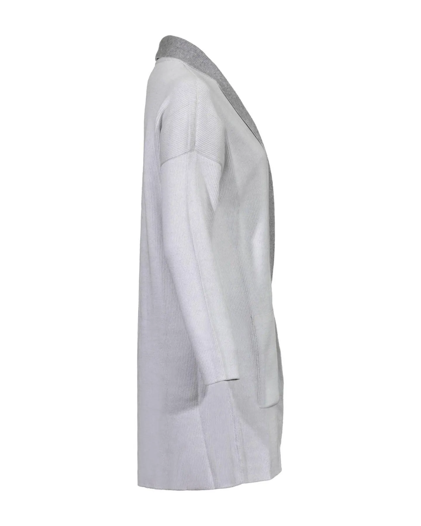 Eileen Fisher Peruvian Long Cardigan White