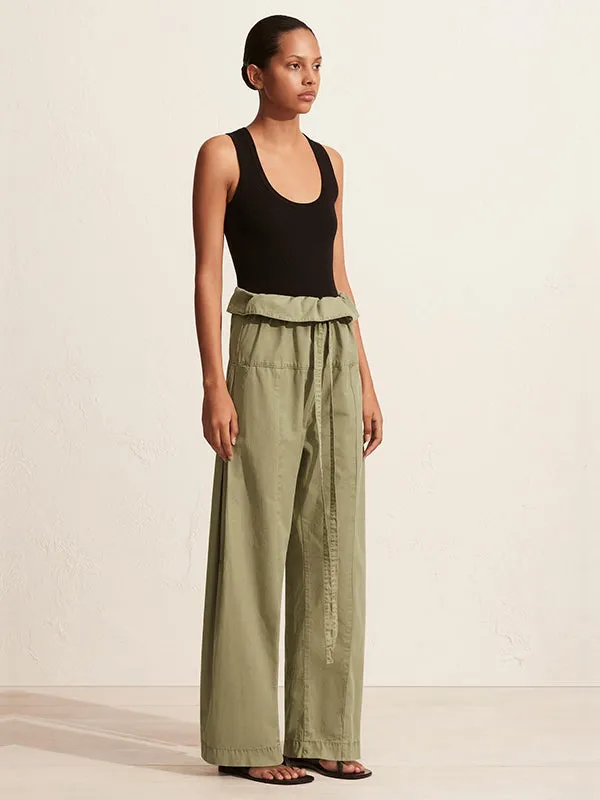 Fisherman Drawcord Pant in Oregano