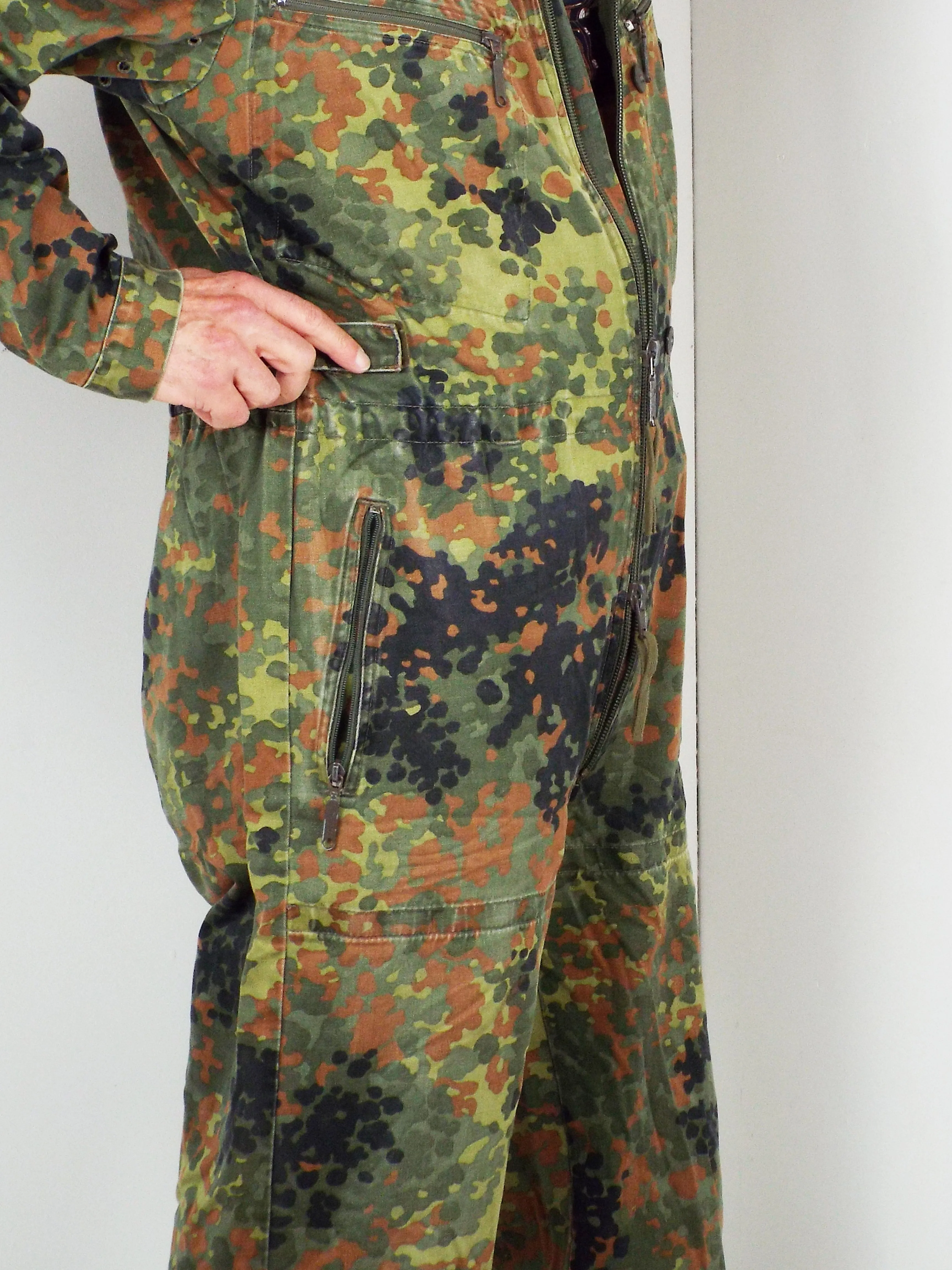 German Armoured Fighting Vehicle Tank Suit / coveralls - Flecktarn camo