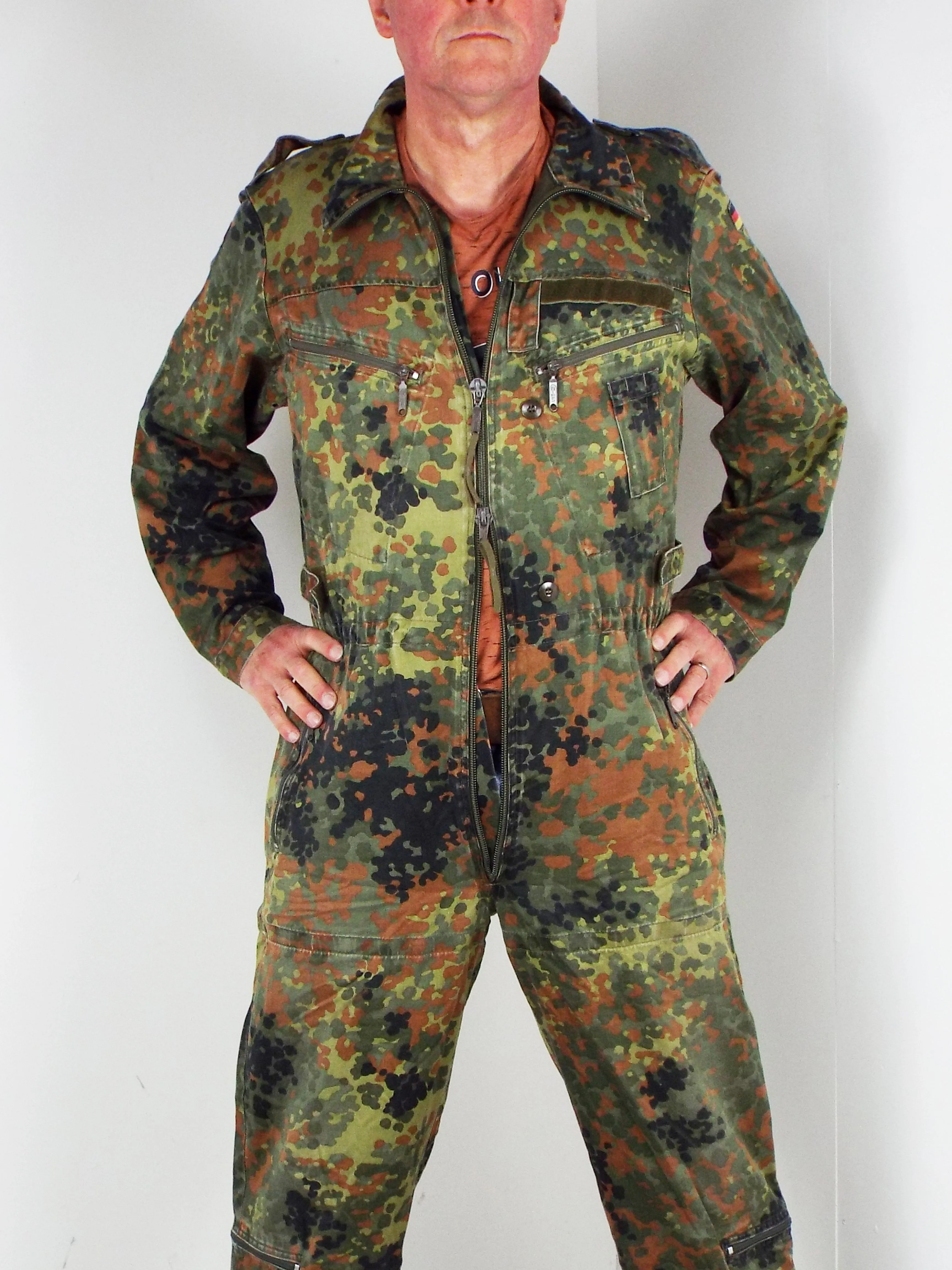 German Armoured Fighting Vehicle Tank Suit / coveralls - Flecktarn camo