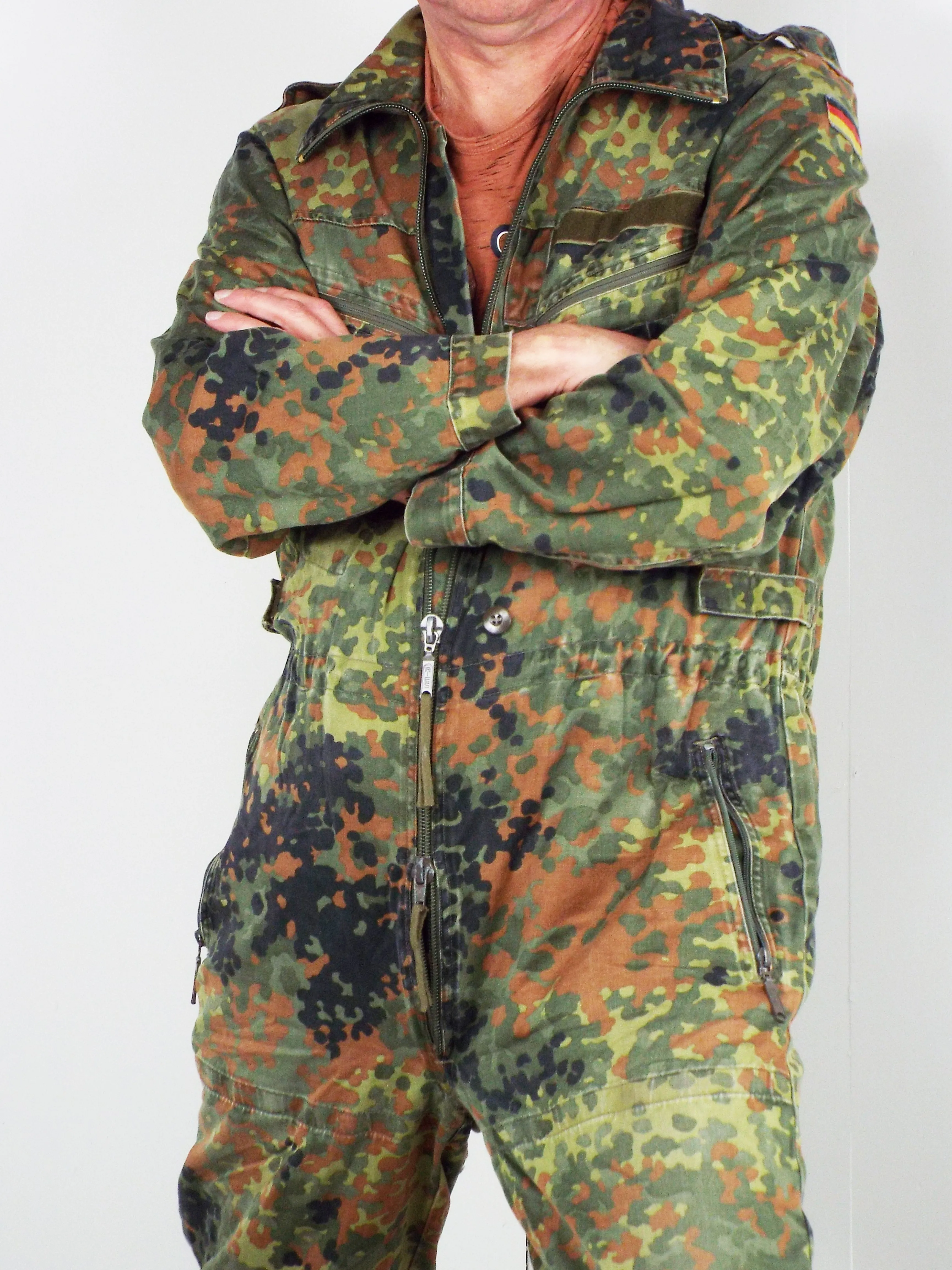 German Armoured Fighting Vehicle Tank Suit / coveralls - Flecktarn camo