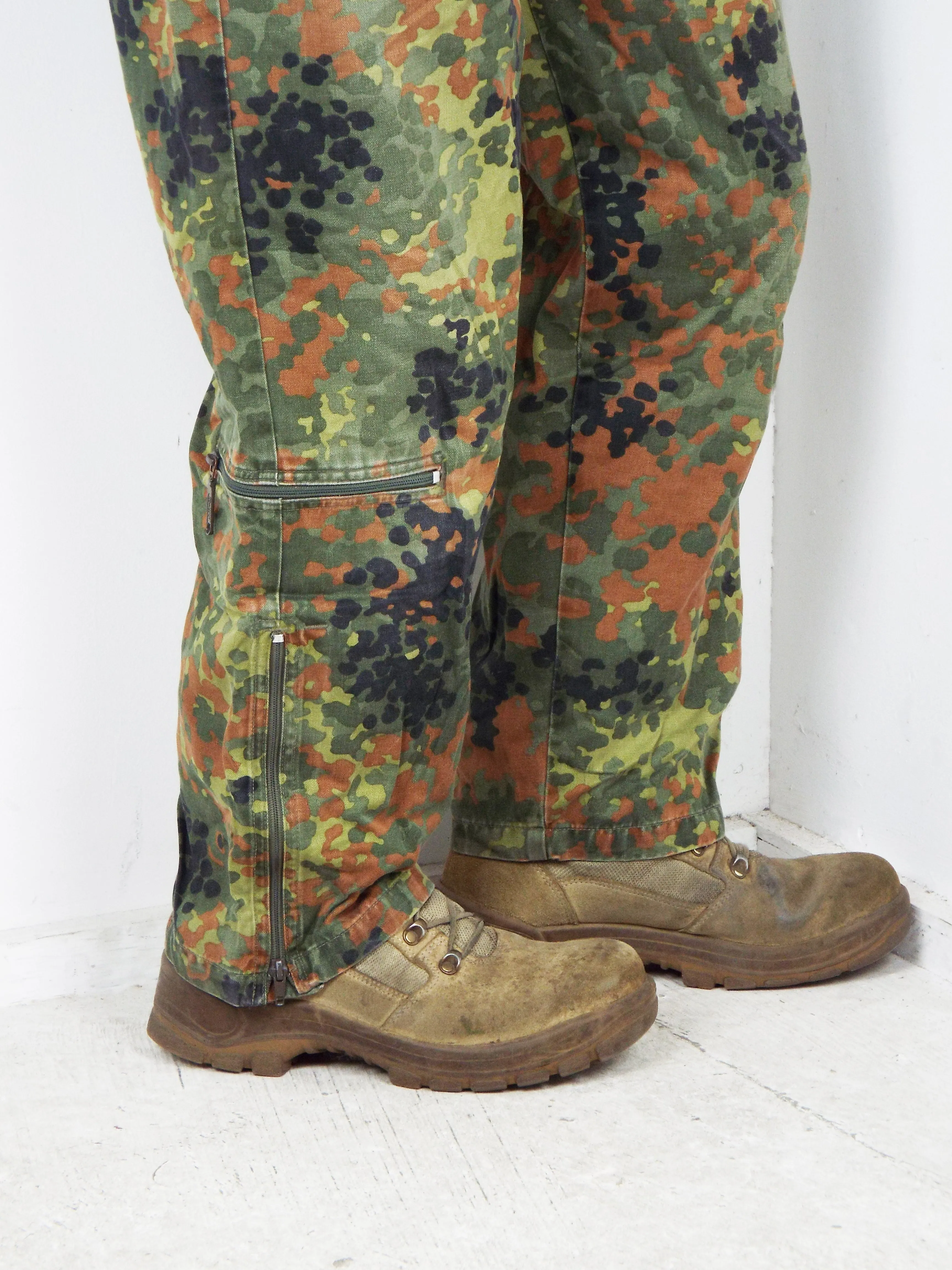 German Armoured Fighting Vehicle Tank Suit / coveralls - Flecktarn camo