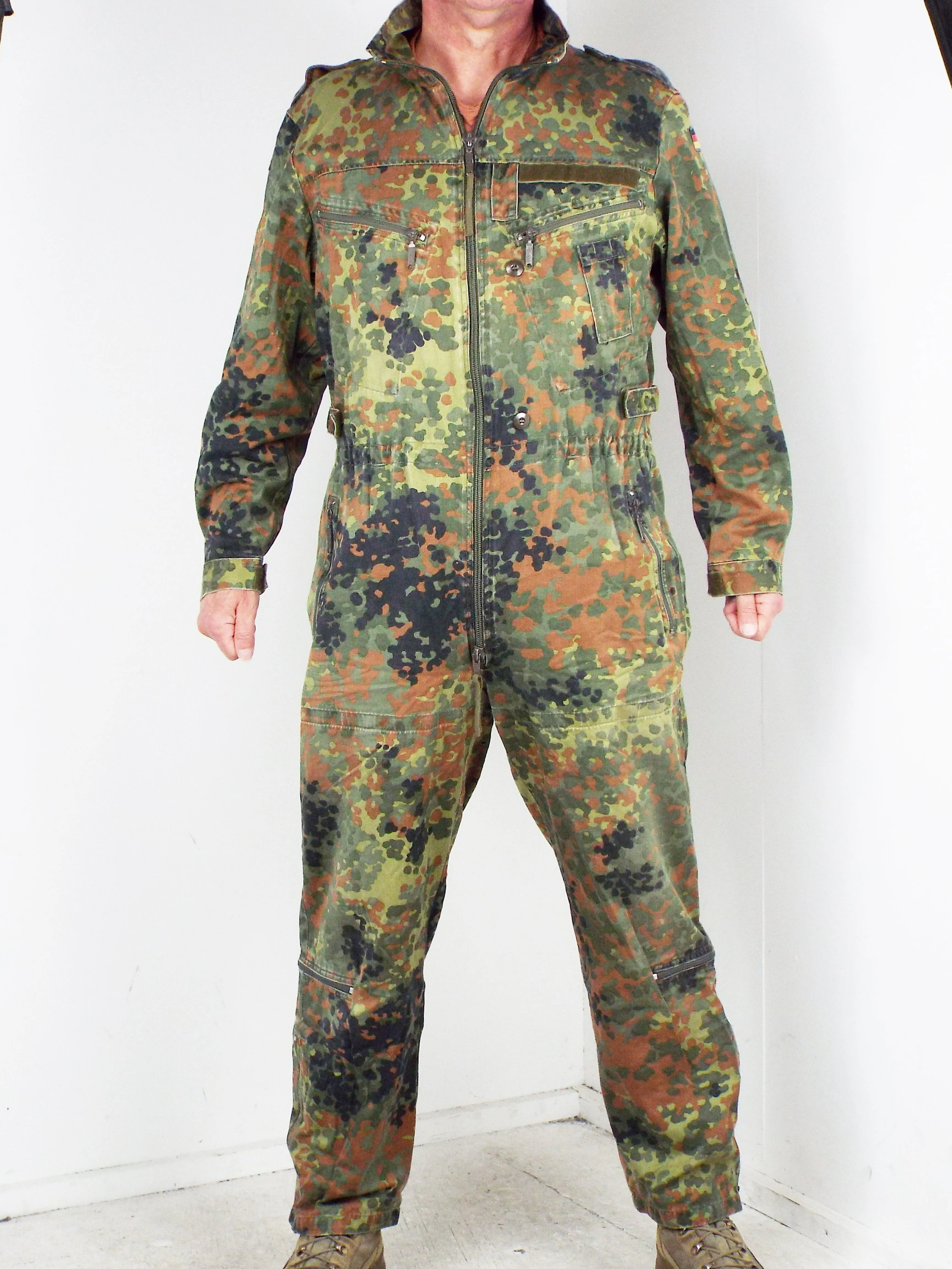 German Armoured Fighting Vehicle Tank Suit / coveralls - Flecktarn camo