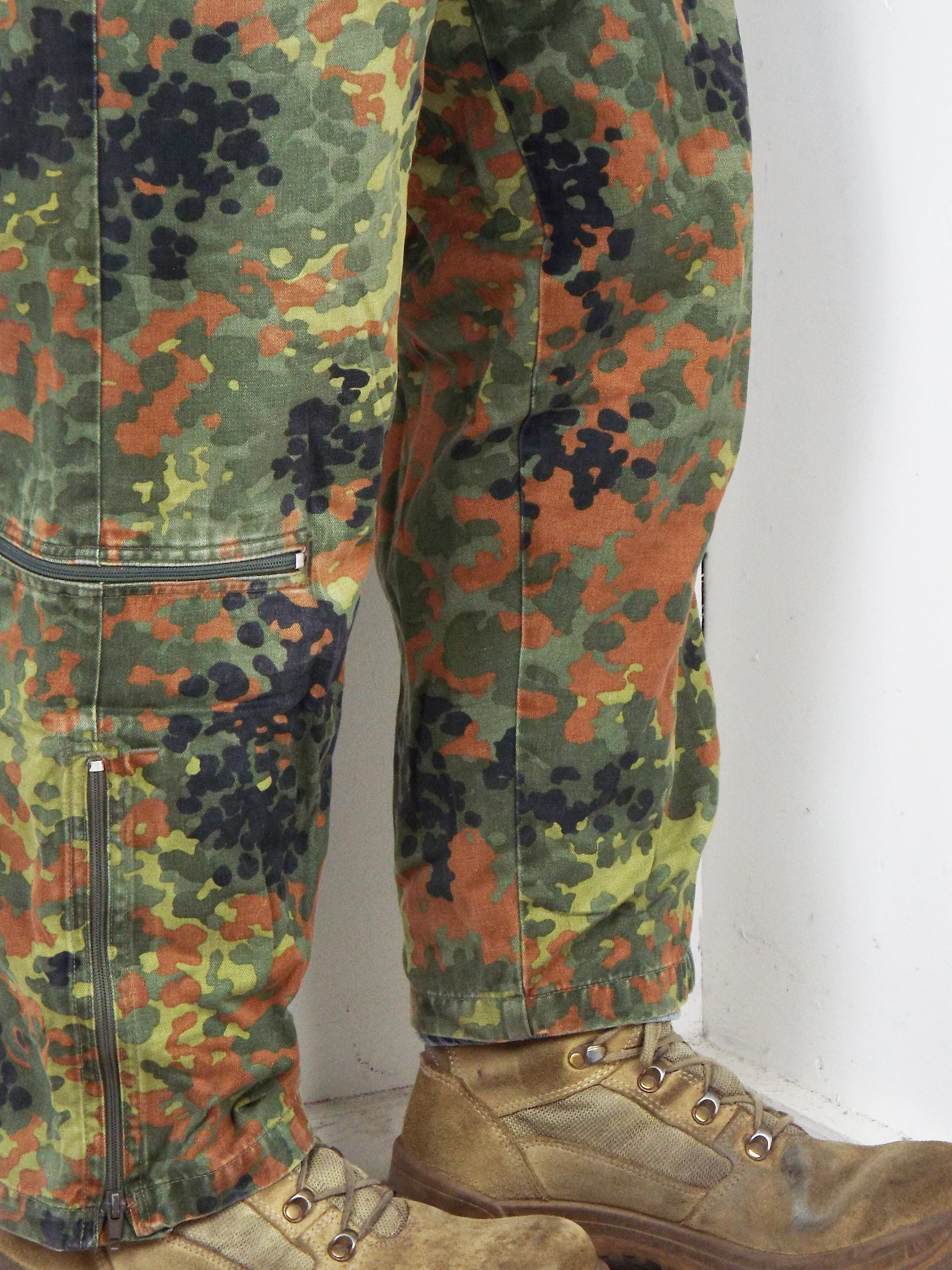 German Armoured Fighting Vehicle Tank Suit / coveralls - Flecktarn camo