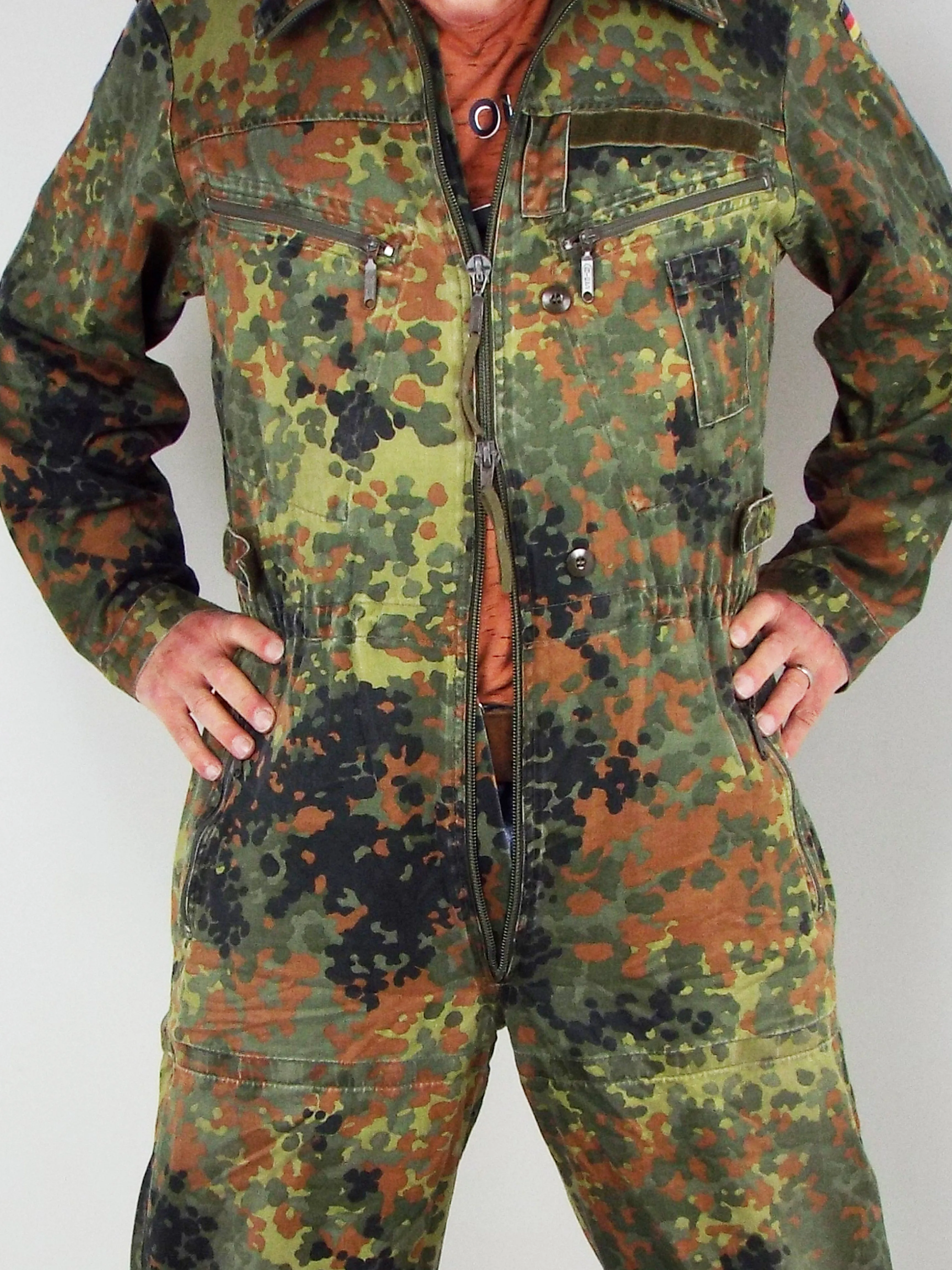 German Armoured Fighting Vehicle Tank Suit / coveralls - Flecktarn camo