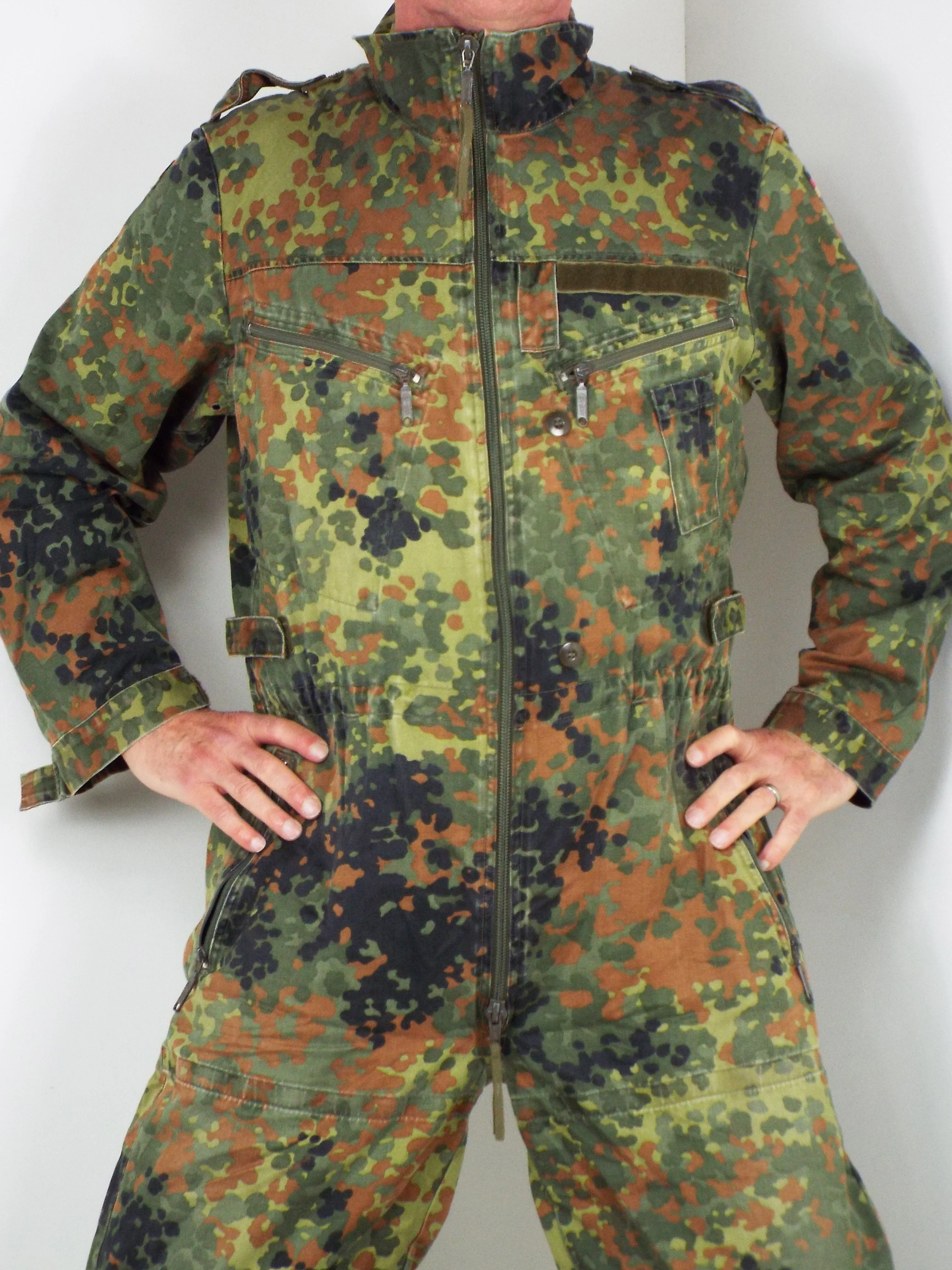 German Armoured Fighting Vehicle Tank Suit / coveralls - Flecktarn camo