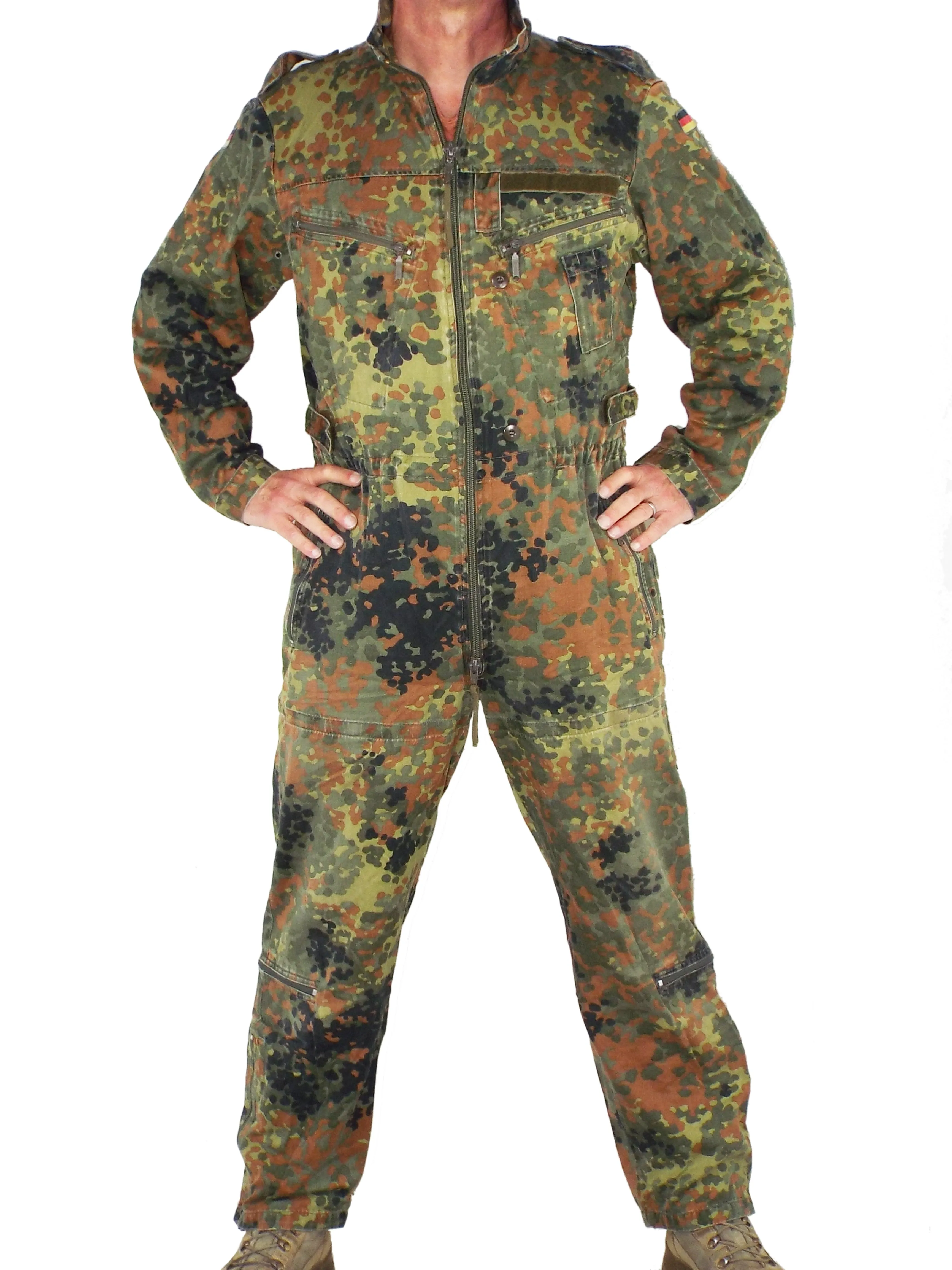 German Armoured Fighting Vehicle Tank Suit / coveralls - Flecktarn camo