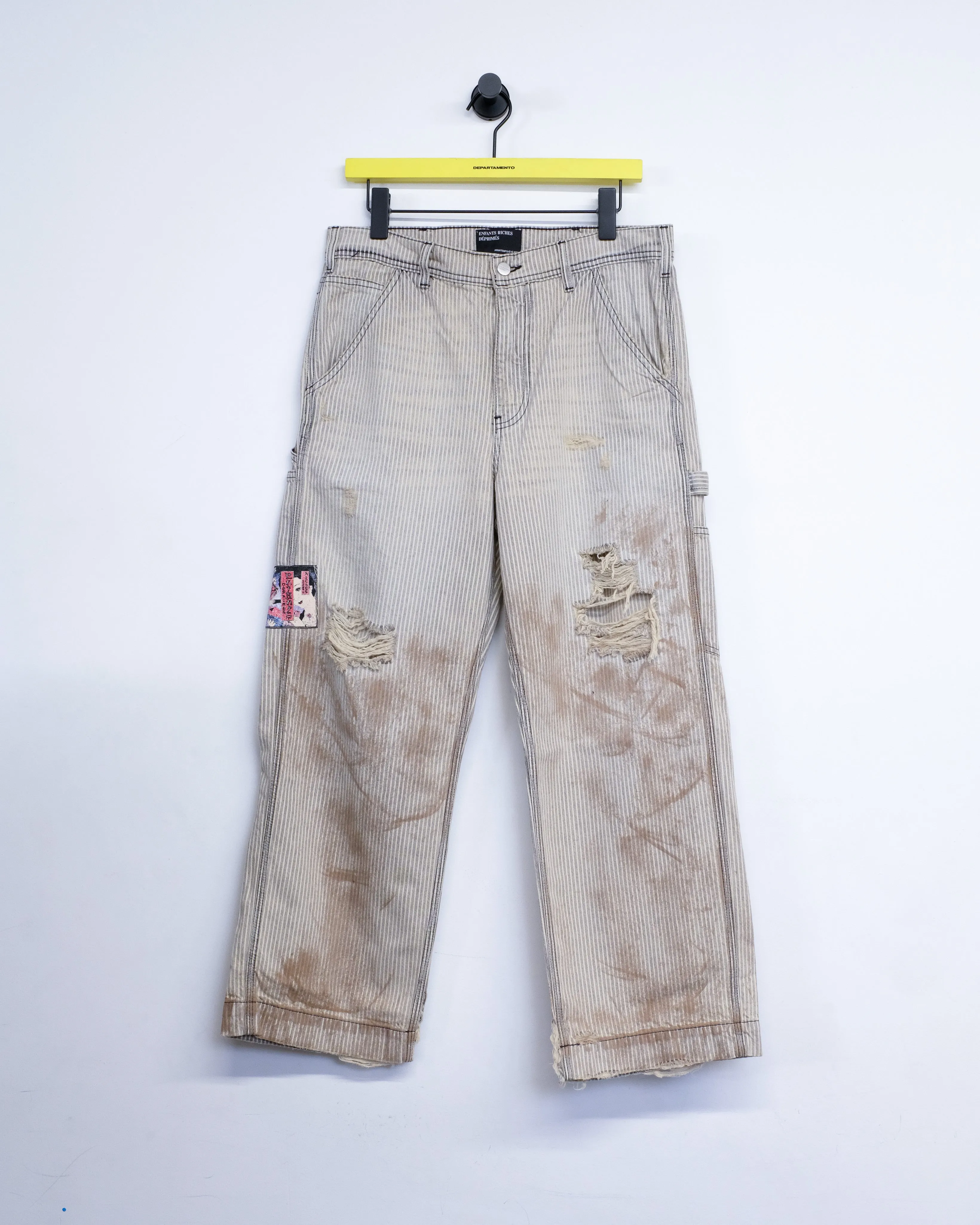 Hickory Stripe Shuji Version Paint Pants