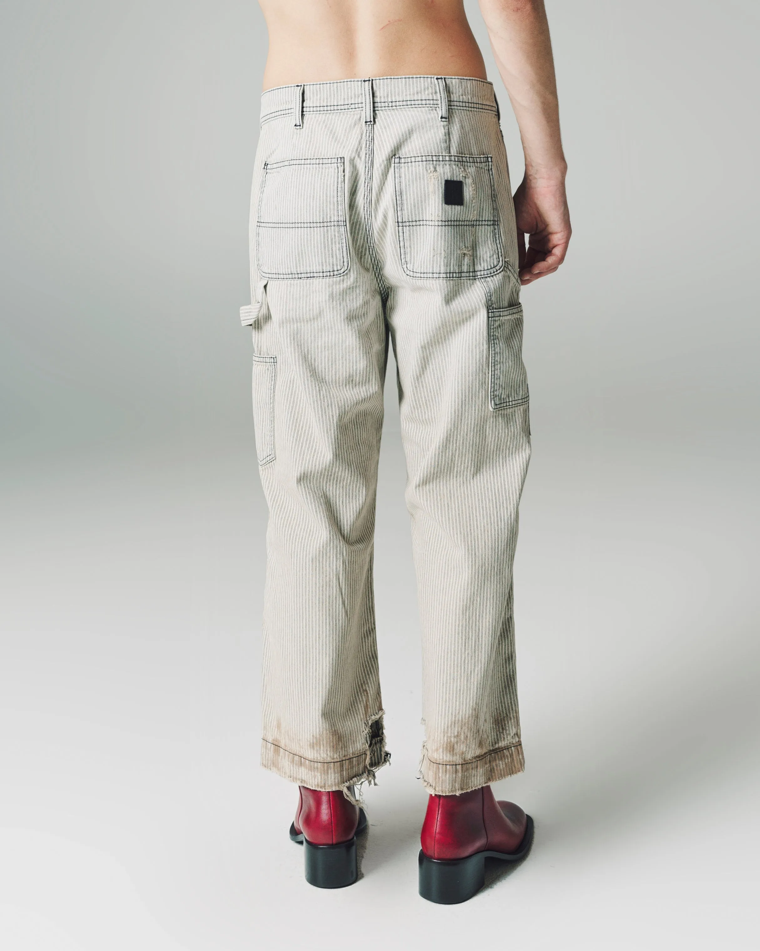 Hickory Stripe Shuji Version Paint Pants