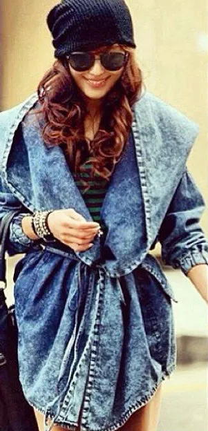 Hooded Denim Jacket