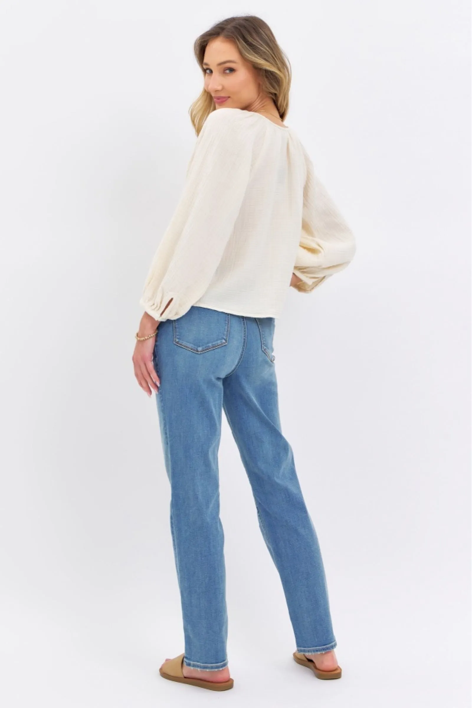 Judy Blue High Waist Straight Denim 8602