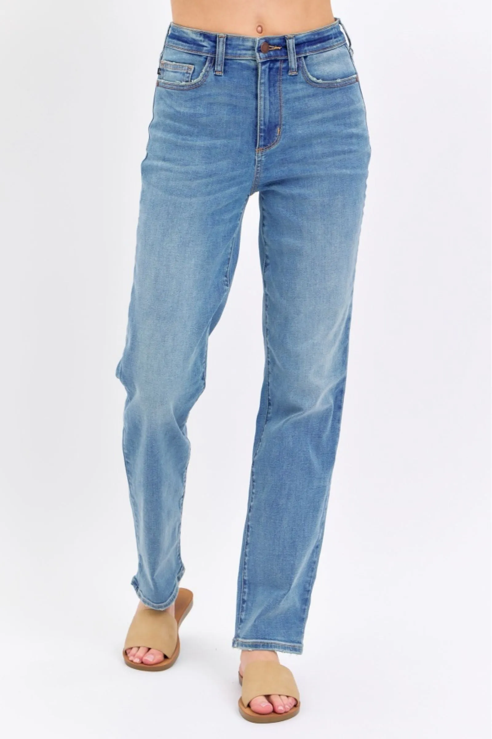 Judy Blue High Waist Straight Denim 8602