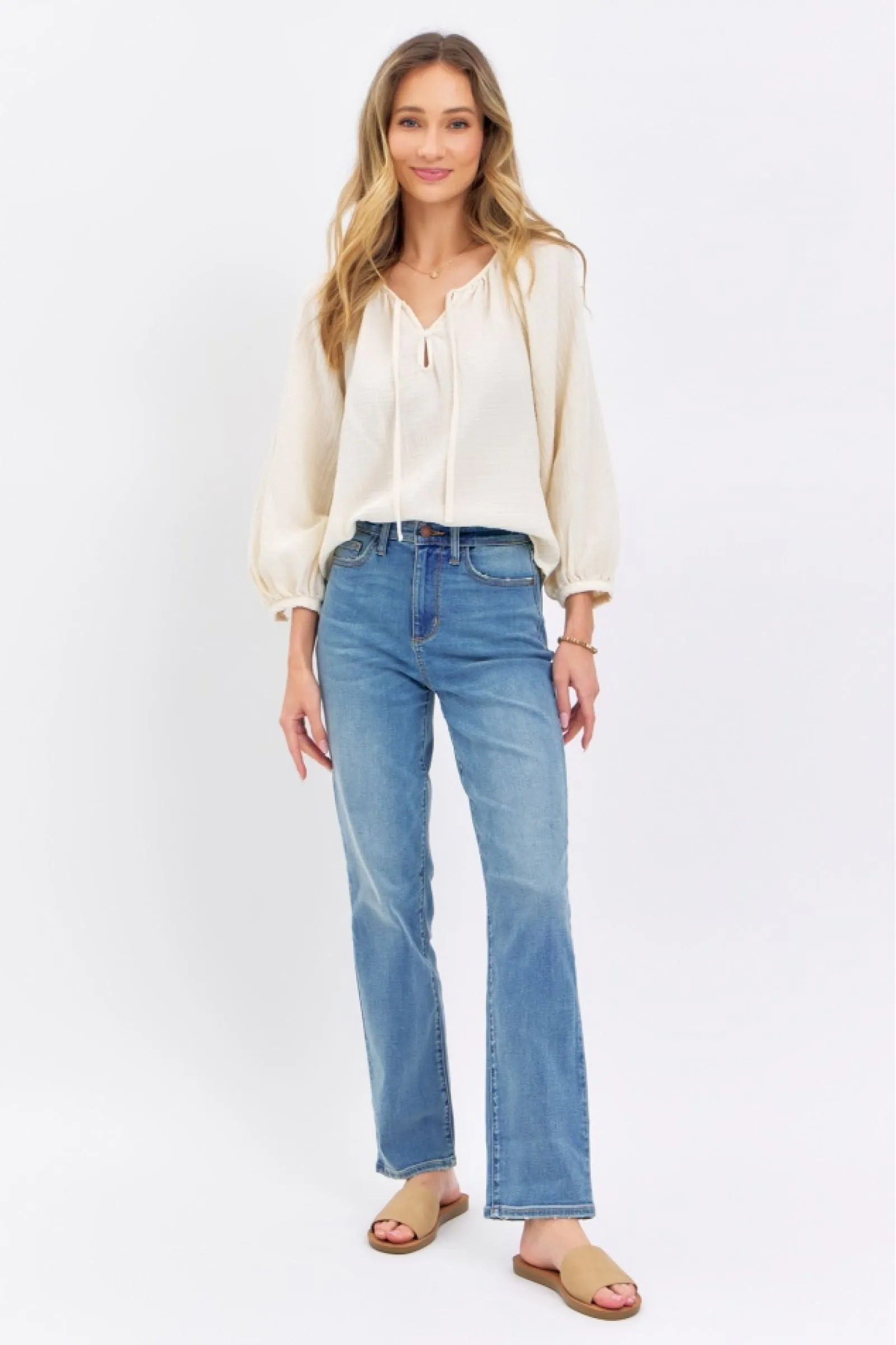 Judy Blue High Waist Straight Denim 8602