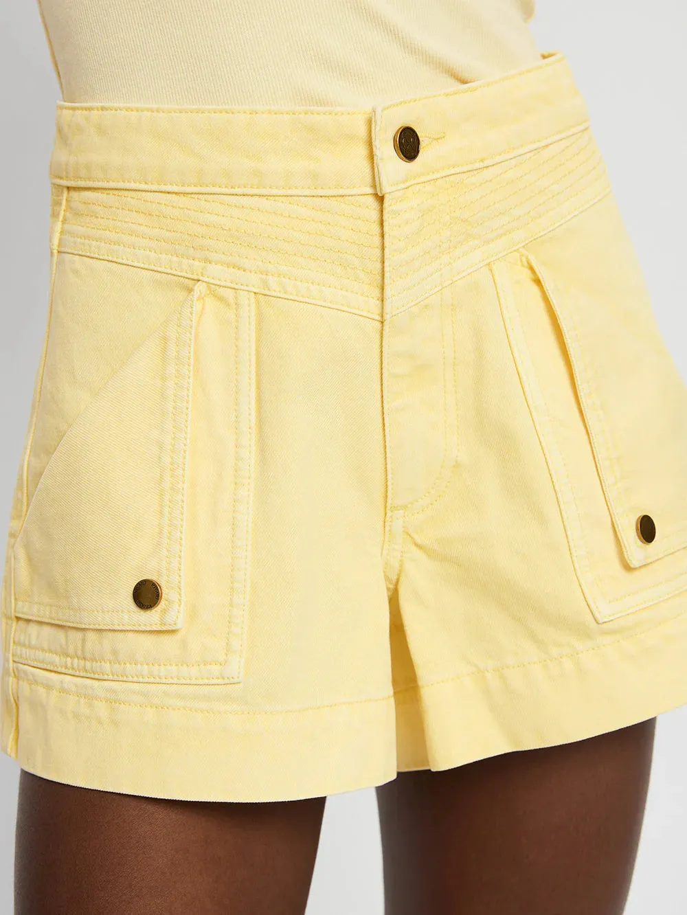 Kim01 Butter Denim Shorts