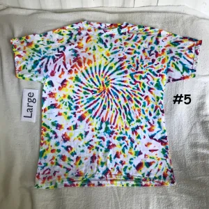 Large Crystal Rainbows Spiral/Scrunch Tie-Dye tee #5