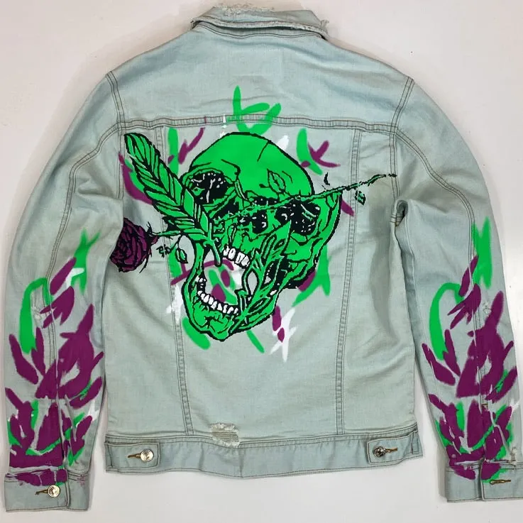 Mackeen- drake printed denim jacket