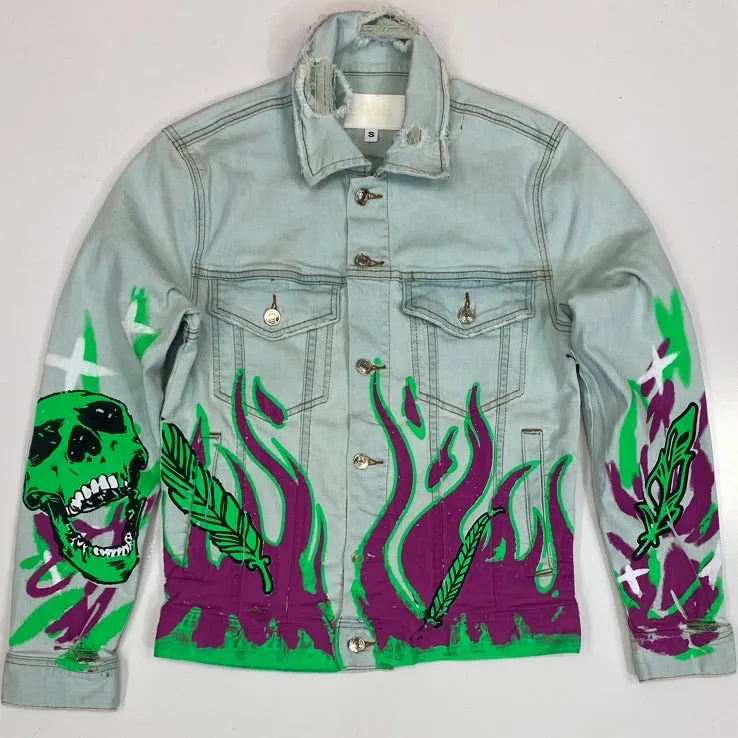 Mackeen- drake printed denim jacket