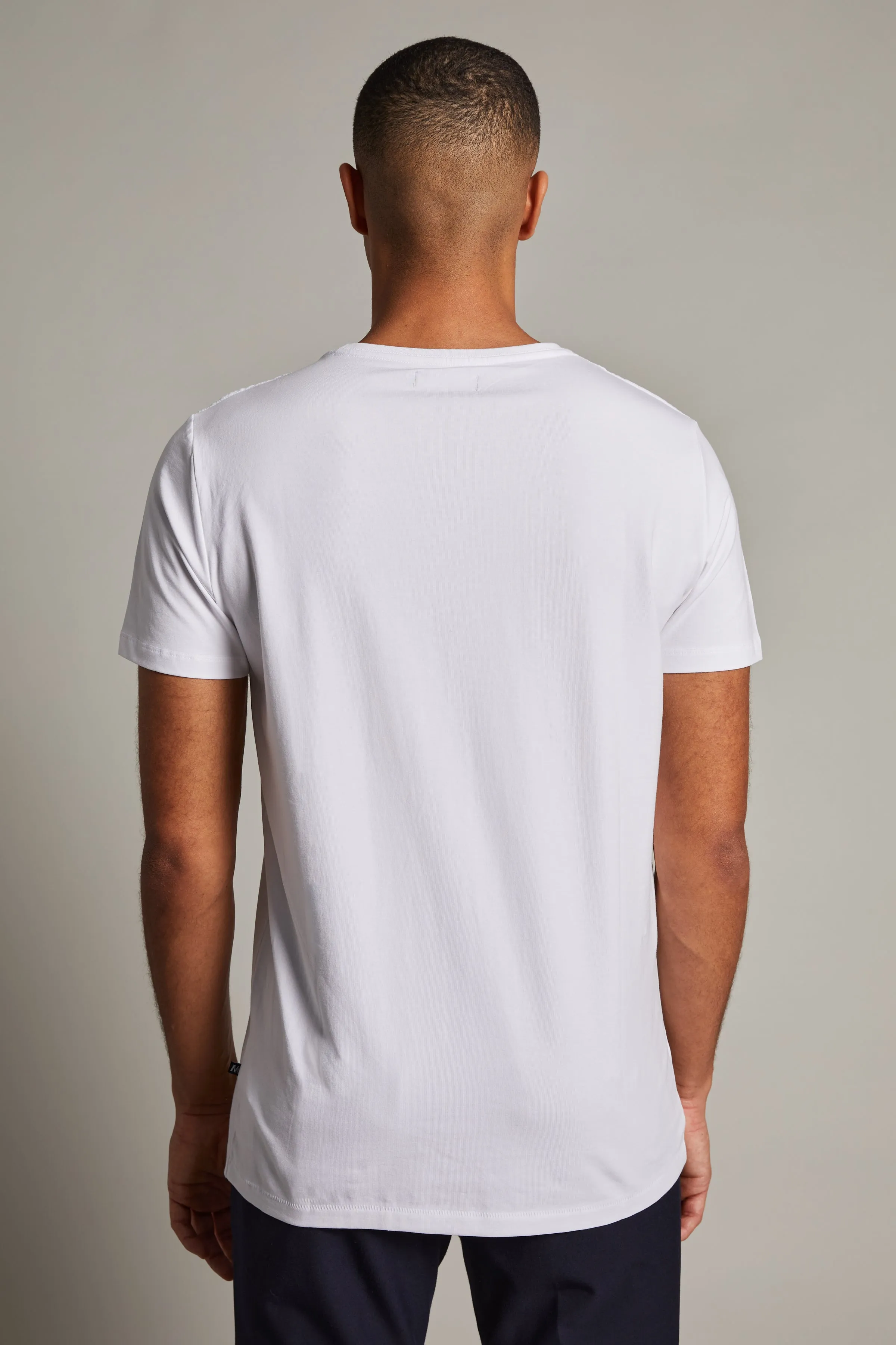 Matinique® Jermalink Cotton Stretch Crew T-Shirt/White - CORE AW24