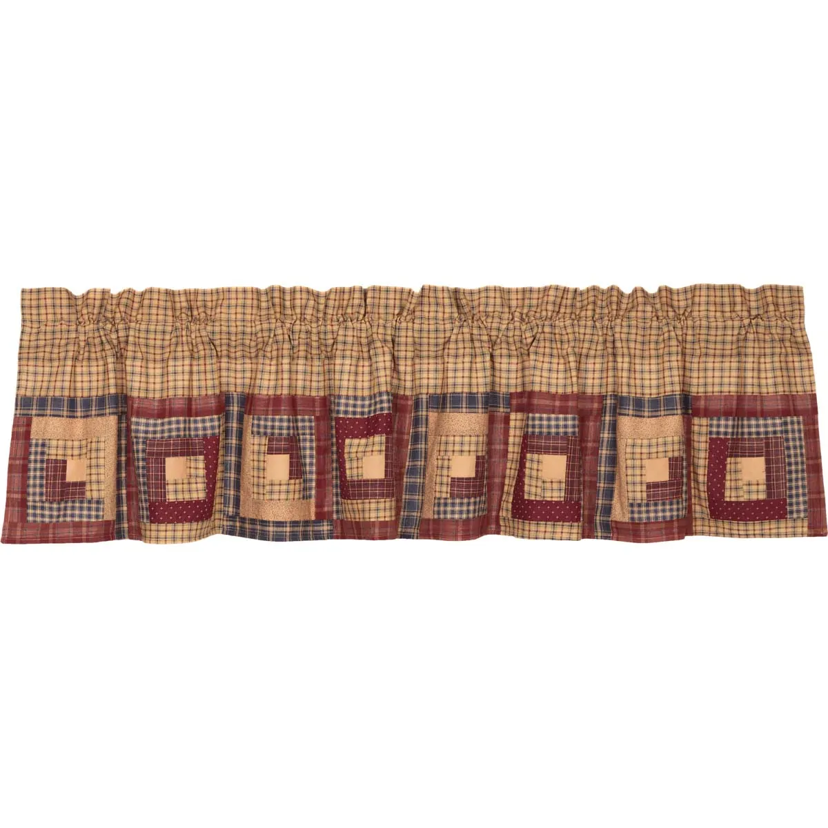 Millsboro Valance Log Cabin Block Border 16x72