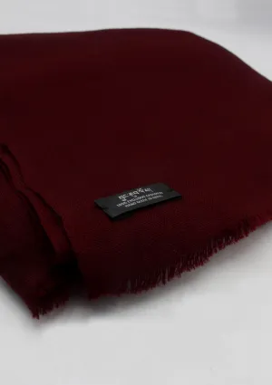 Monk Red  Maroon Cashmere  Large  Shawl