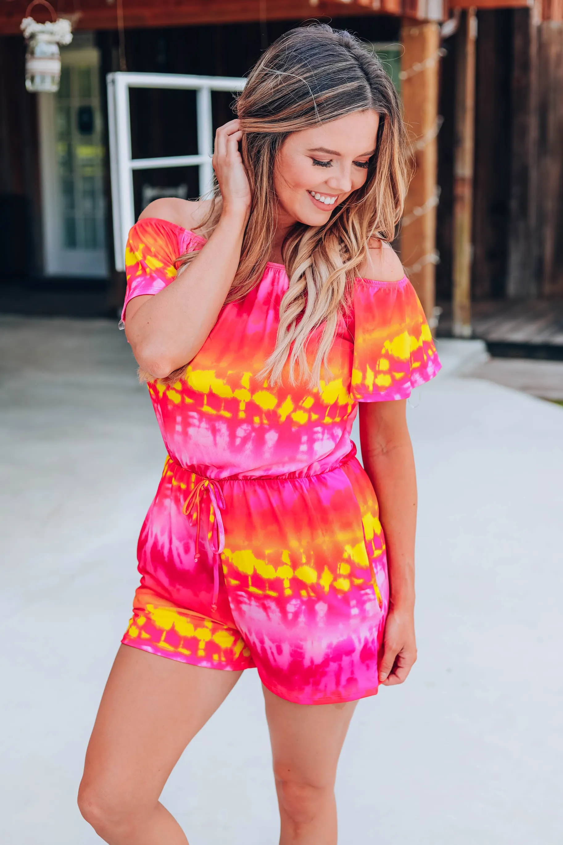 Morning Sky Tie Dye Romper