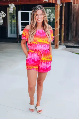 Morning Sky Tie Dye Romper