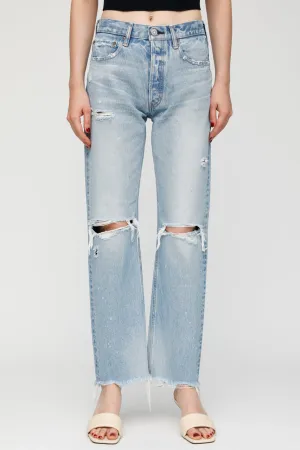 Moussy - MV Odessa Wide Straight in Light Blue