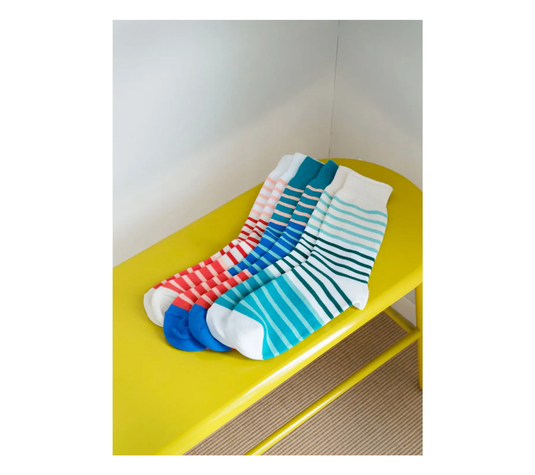 Multi Marine Stripe Socks | Multi