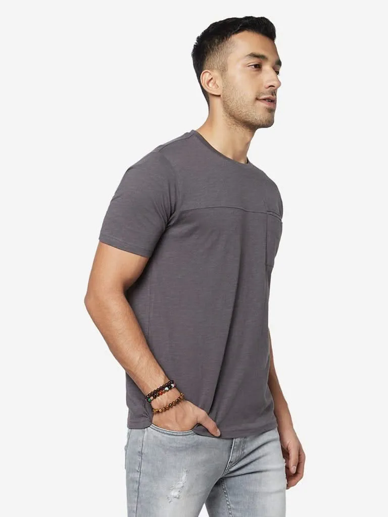 Nuon Charcoal Slim-Fit Cotton T-Shirt