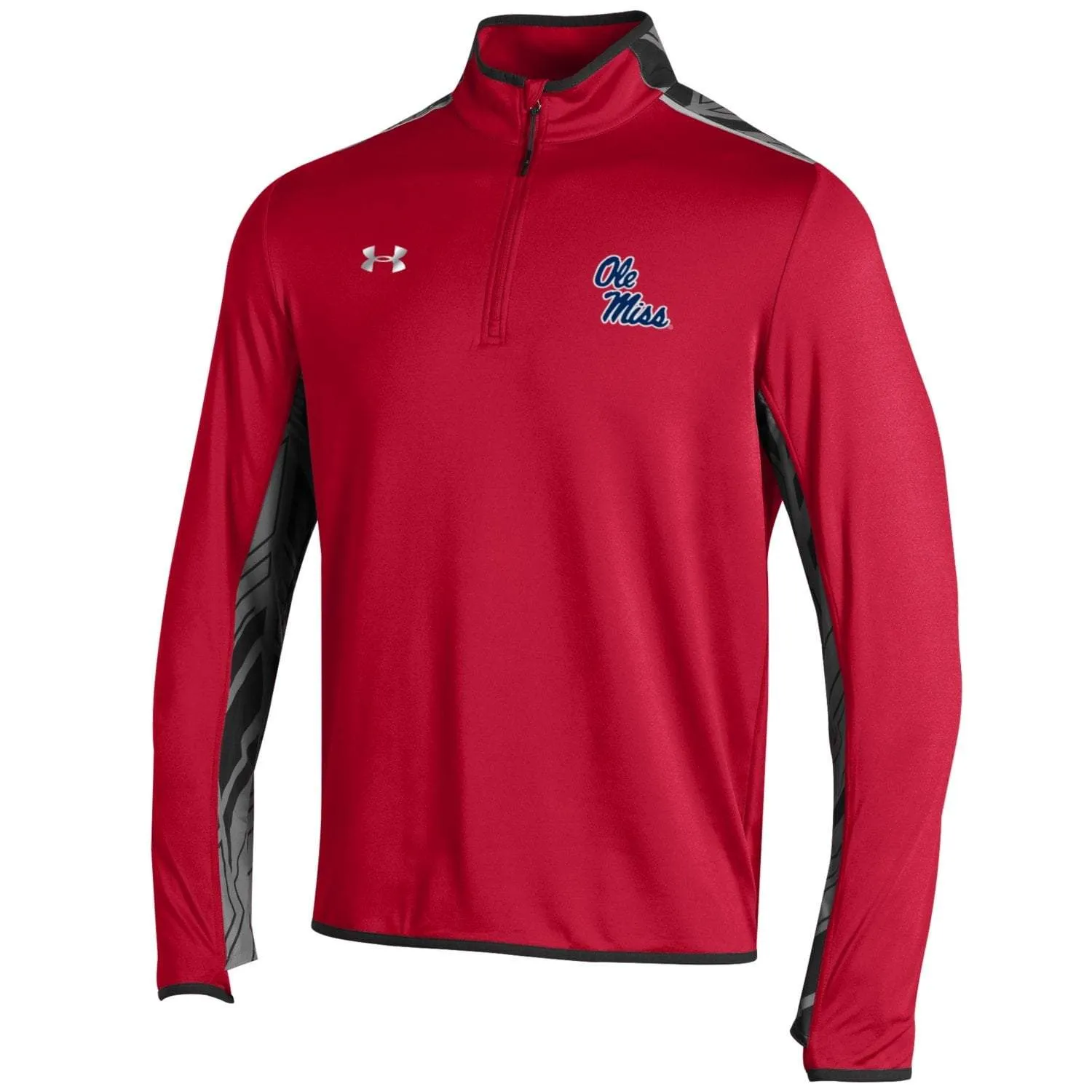 Ole Miss Rebels Under Armour Red Doomsday 1/4 Zip ColdGear Loose Pullover