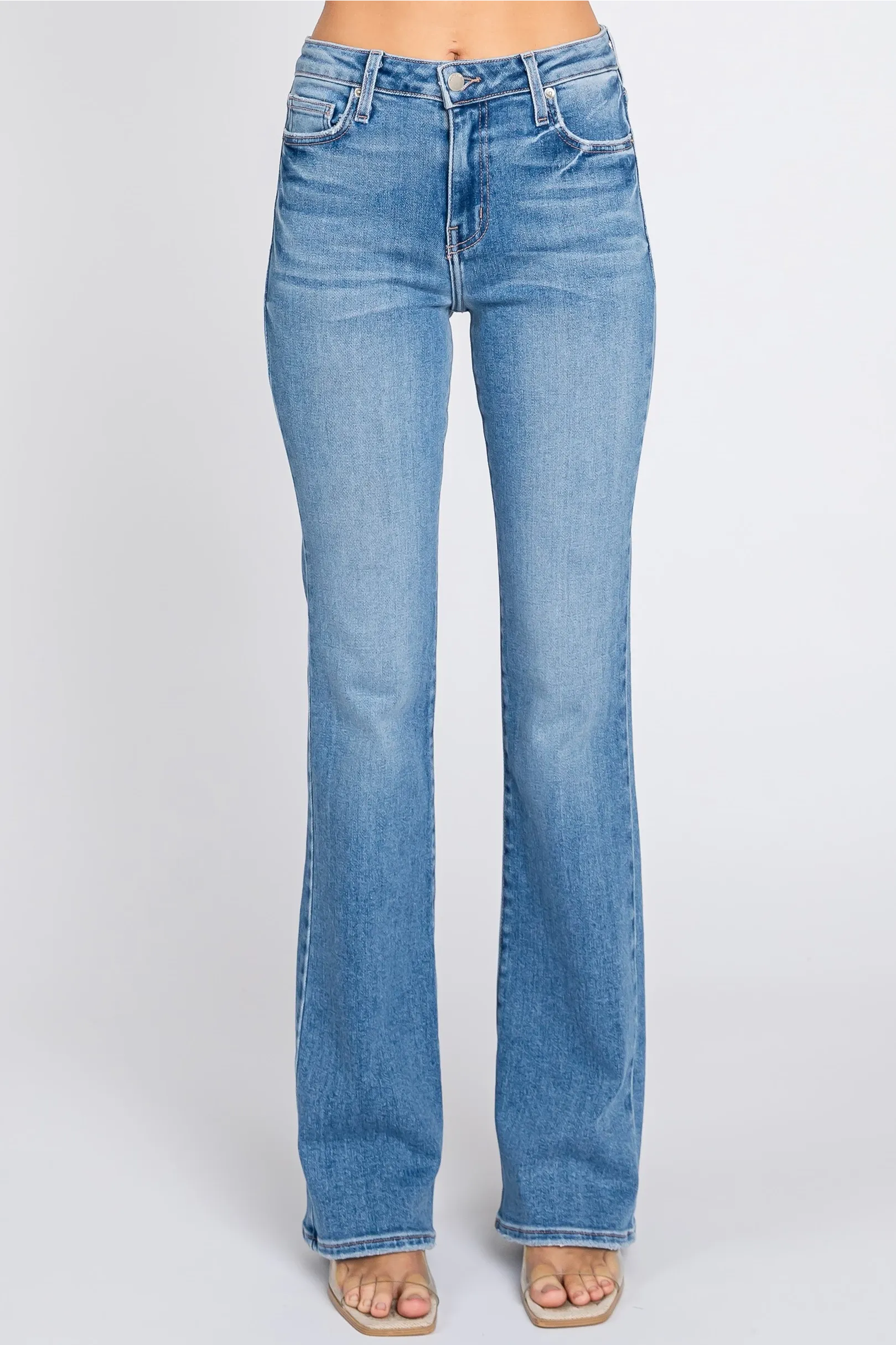 Palladium Medium Wash Boot Cut Jeans